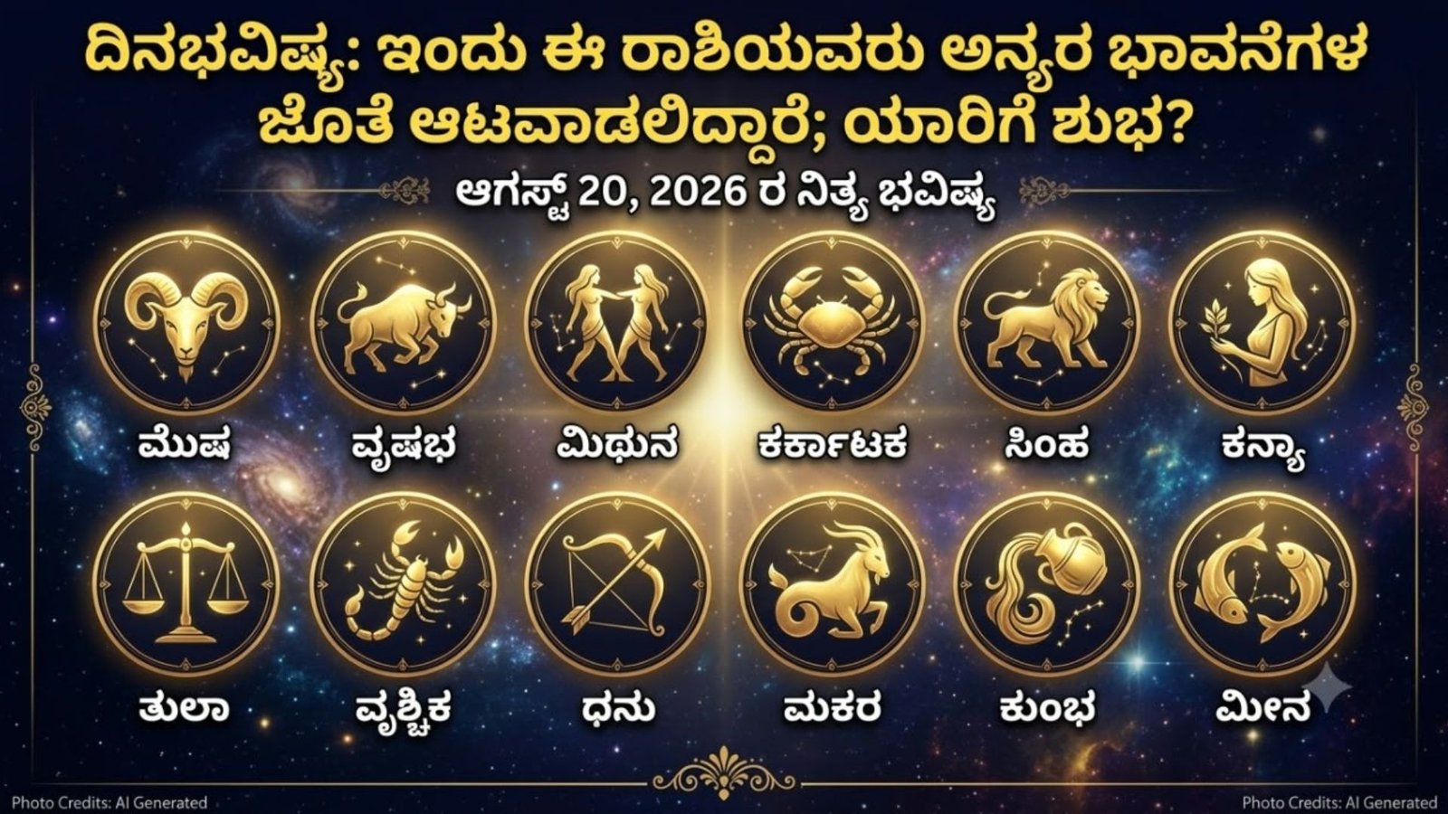 ಇಂದು ಈ ರಾಶಿಯವರು ಅನ್ಯರ ಭಾವನೆಗಳ ಜೊತೆ ಆಟವಾಡಲಿದ್ದಾರೆ...
