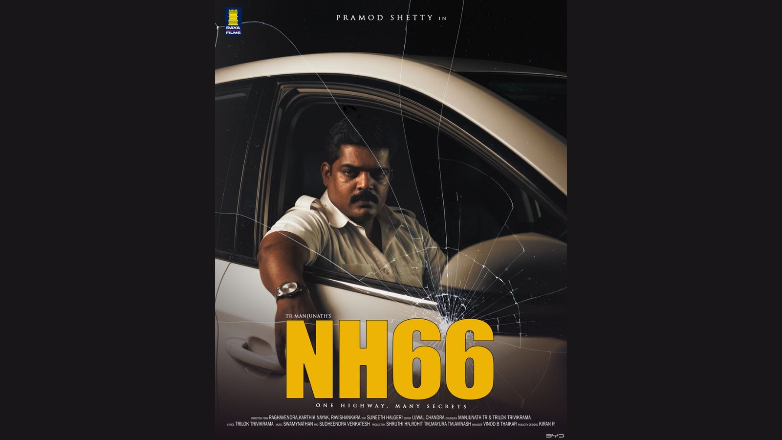 'NH 66' ಚಿತ್ರದ ಪ್ರಮೋದ್ ಶೆಟ್ಟಿ ಫಸ್ಟ್ ಲುಕ್ ರಿಲೀಸ್...