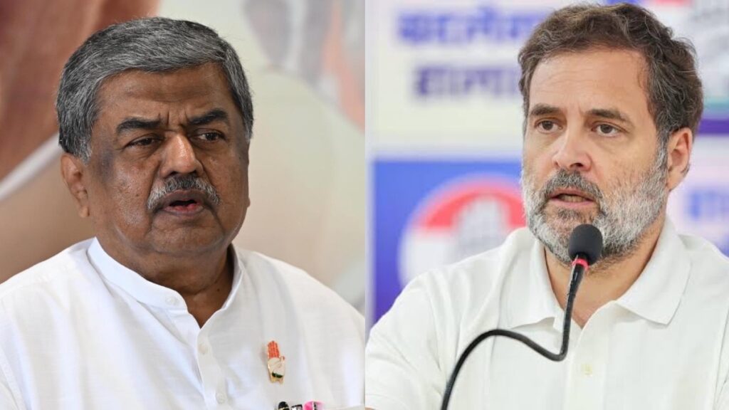 Image of BK Hariprasad with Rahul Gandhi