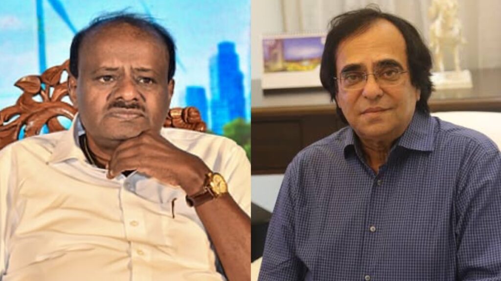 Image of HD Kumaraswamy about NICE project