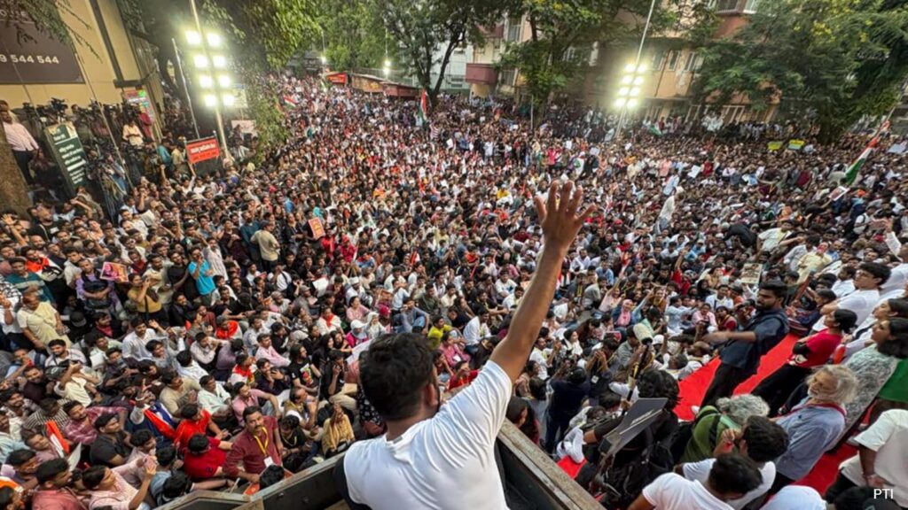 Image of CJP protest in Delhi