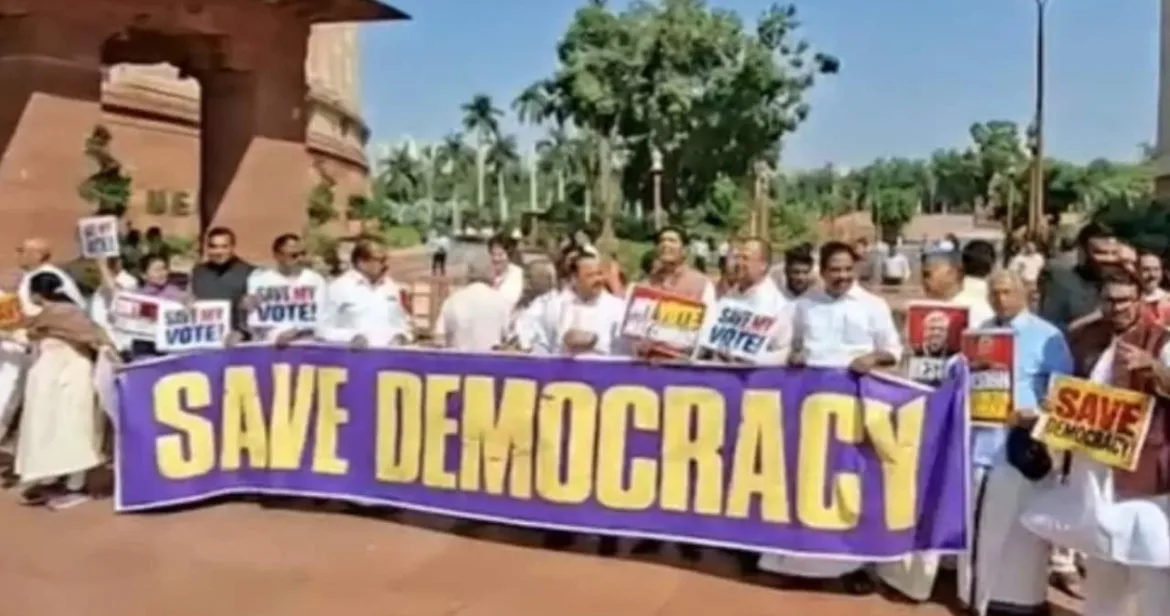 Image of INDIA protest in Delhi