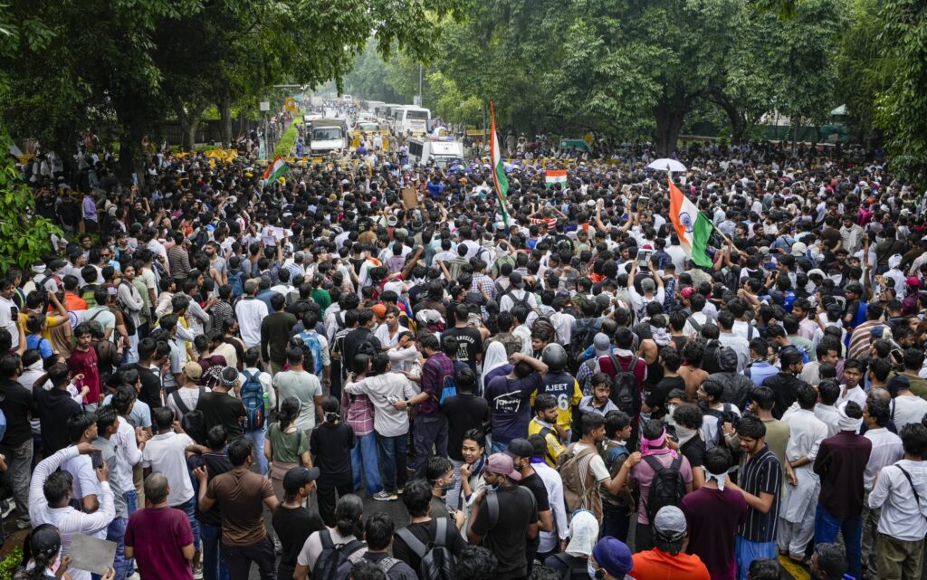 Image of Protest against CEC in Delhi