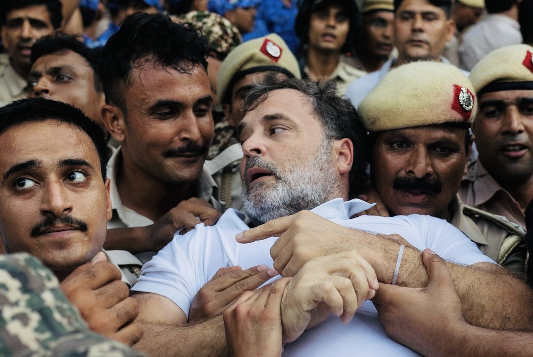Image of Rahul Gandhi INDIA protest