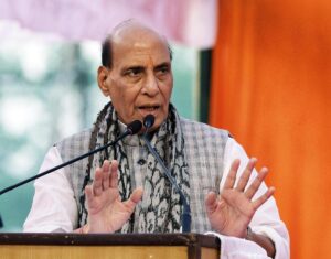 Image of Rajnath Singh about Pakistan