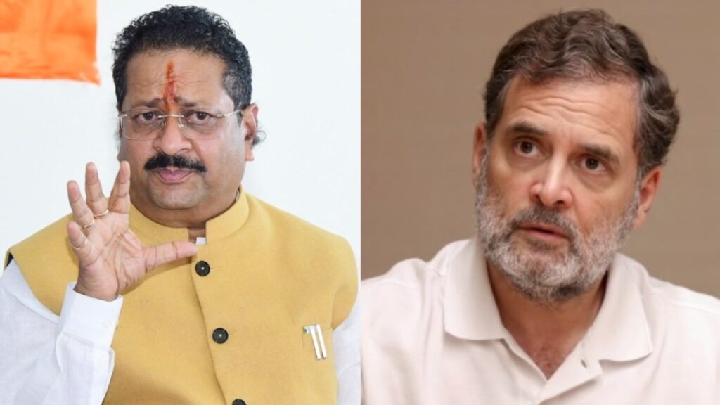 Image of Yatnal with Rahul Gandhi